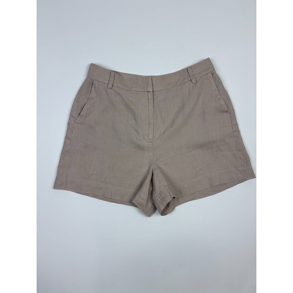 Boden Belgravia 4" Linen Shorts Beige Size 8 Euro Summer Quiet Luxury
